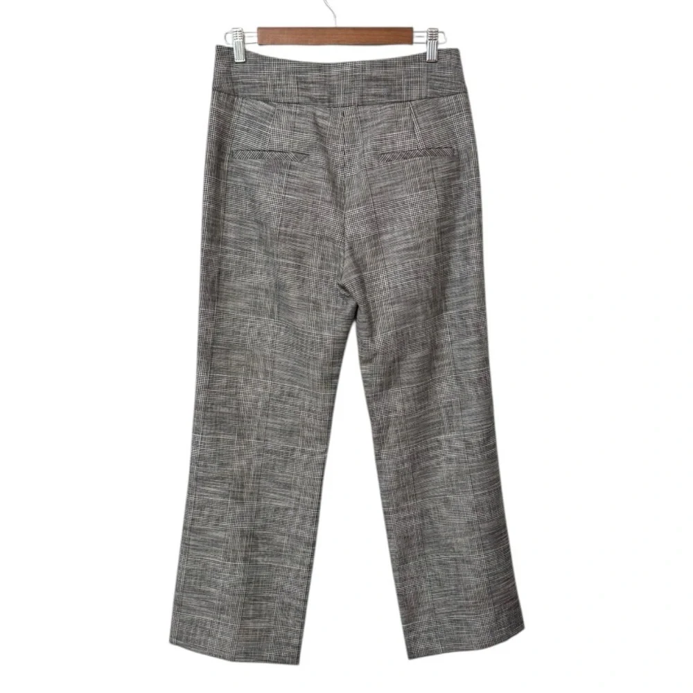 VERONICA BEARD | $395 Cormac Glen Plaid Cropped Trouser in Grey Motif, Size 6 - Picture 6 of 13